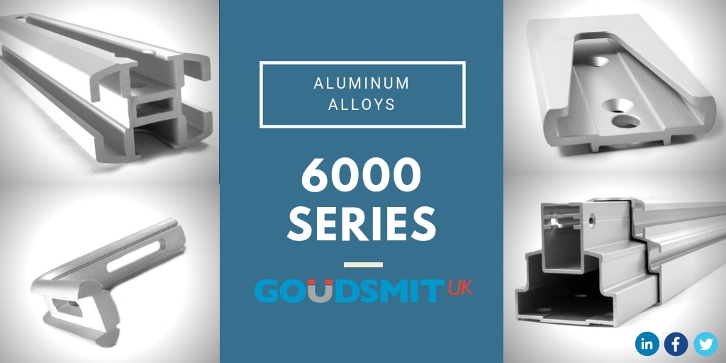 Various extruded parts made from aluminium 6000 Series