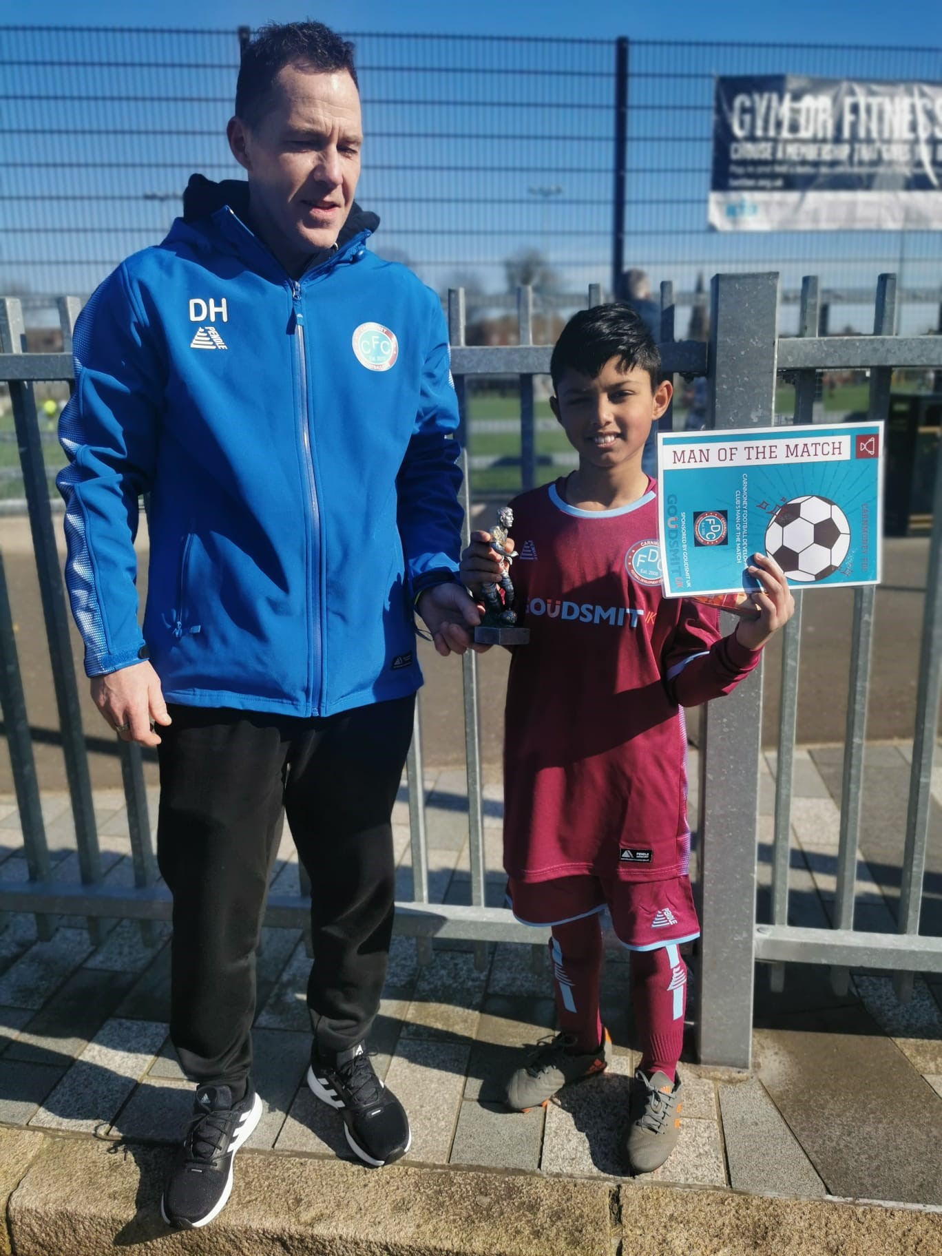 Carnmoney Football Development Club Man of the match 