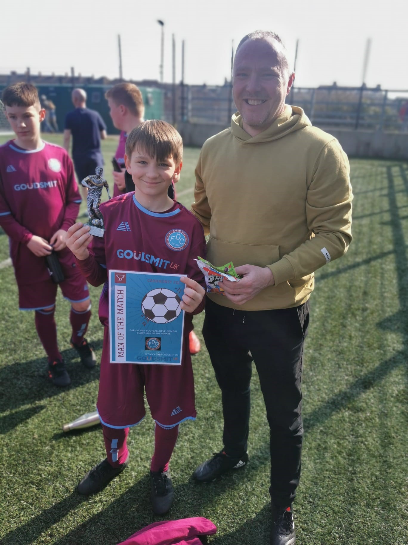 Carnmoney Football Development Club Man of the match 