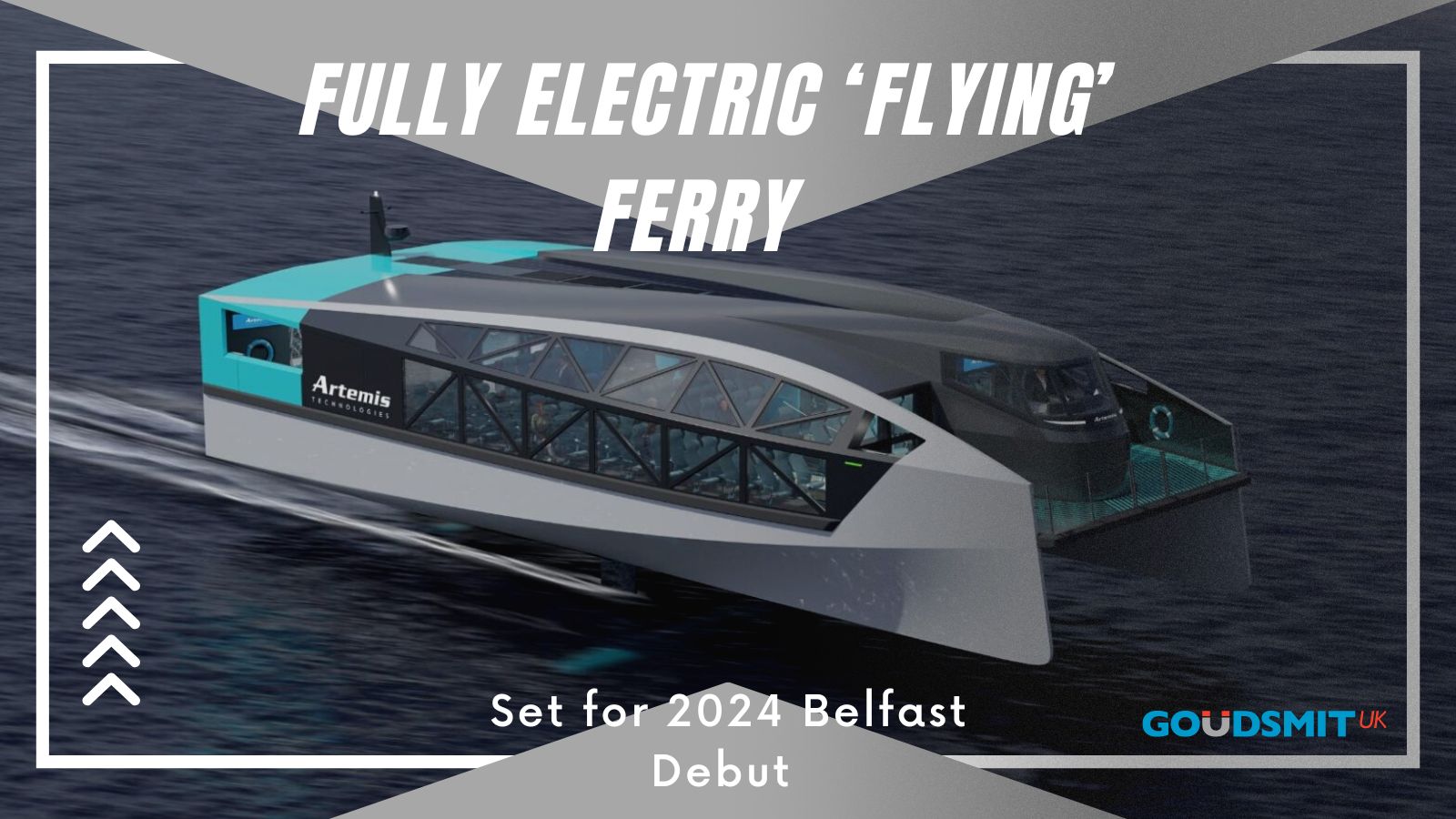 Fully electric flying ferry